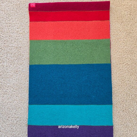 Textured Boiled Wool Colorful Scarf Hand-Crafted to Order From Belguim - Picture 5 of 14